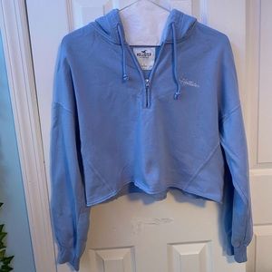 Hollister Cropped Quarter-Zip Sweatshirt